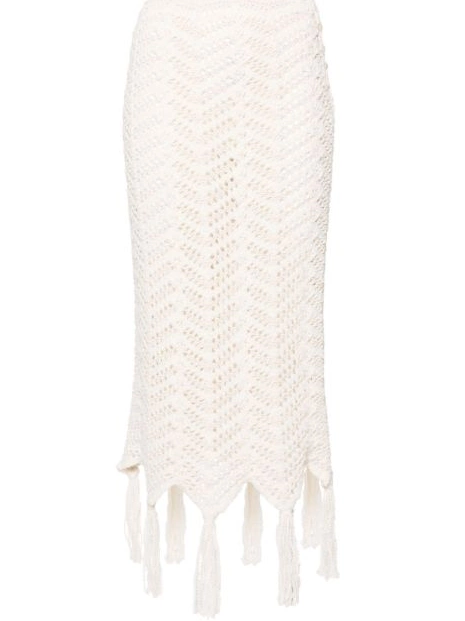 Affordable skirt Alanui chevron-knit Women maxi 0727